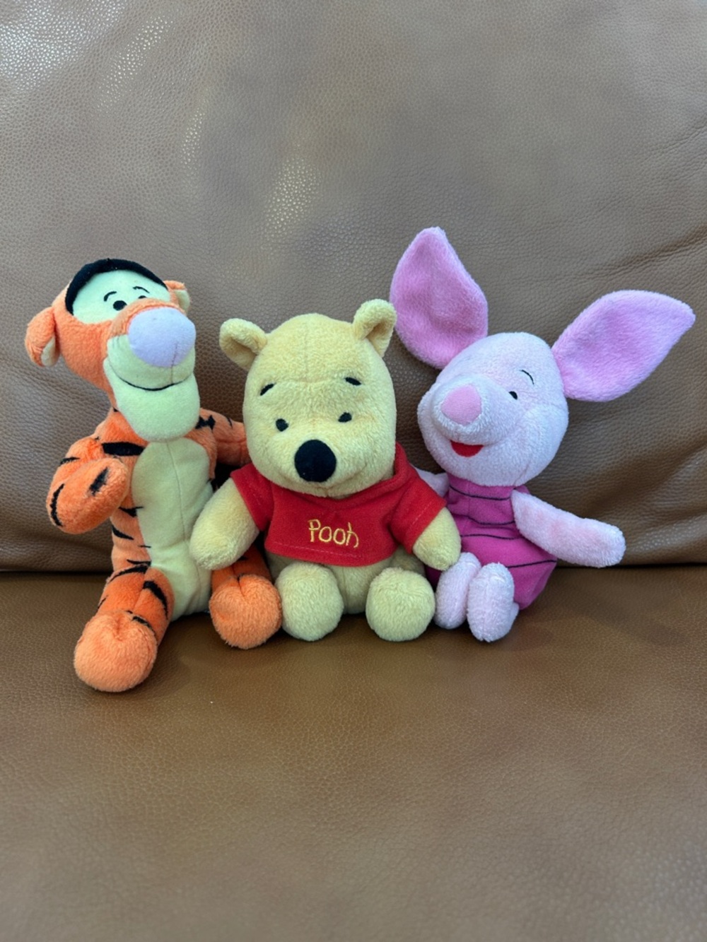 Disney Store Authentic Winnie the Pooh, Tigger & Piglet Plush Trio